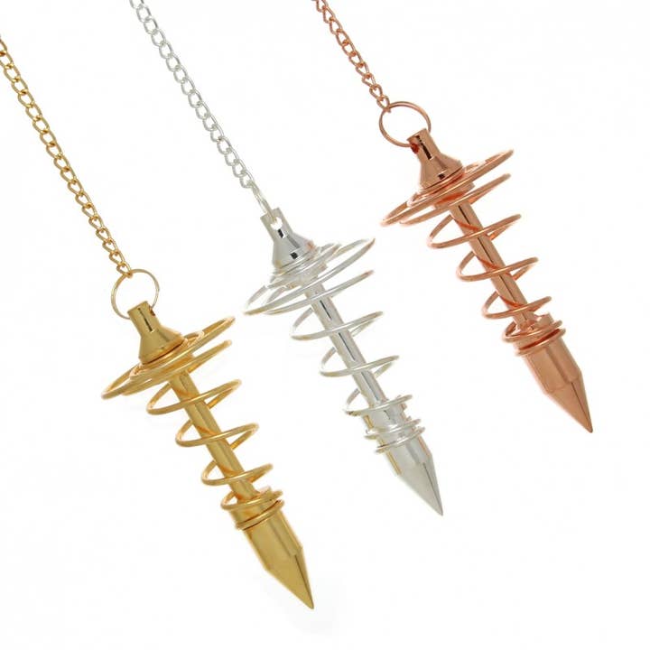 Grand pendule en spirale, métal pour la vente par UniArt