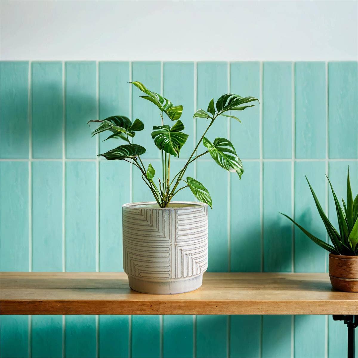 Truu Design - Vente Pot - Ensemble de 3 jardinières en céramique Laur, 6,25 po/5,1 po/4,1 pouces1