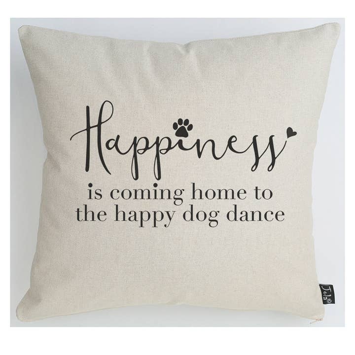 Happy Dog Dance Cushion for wholesale by Jola Designs