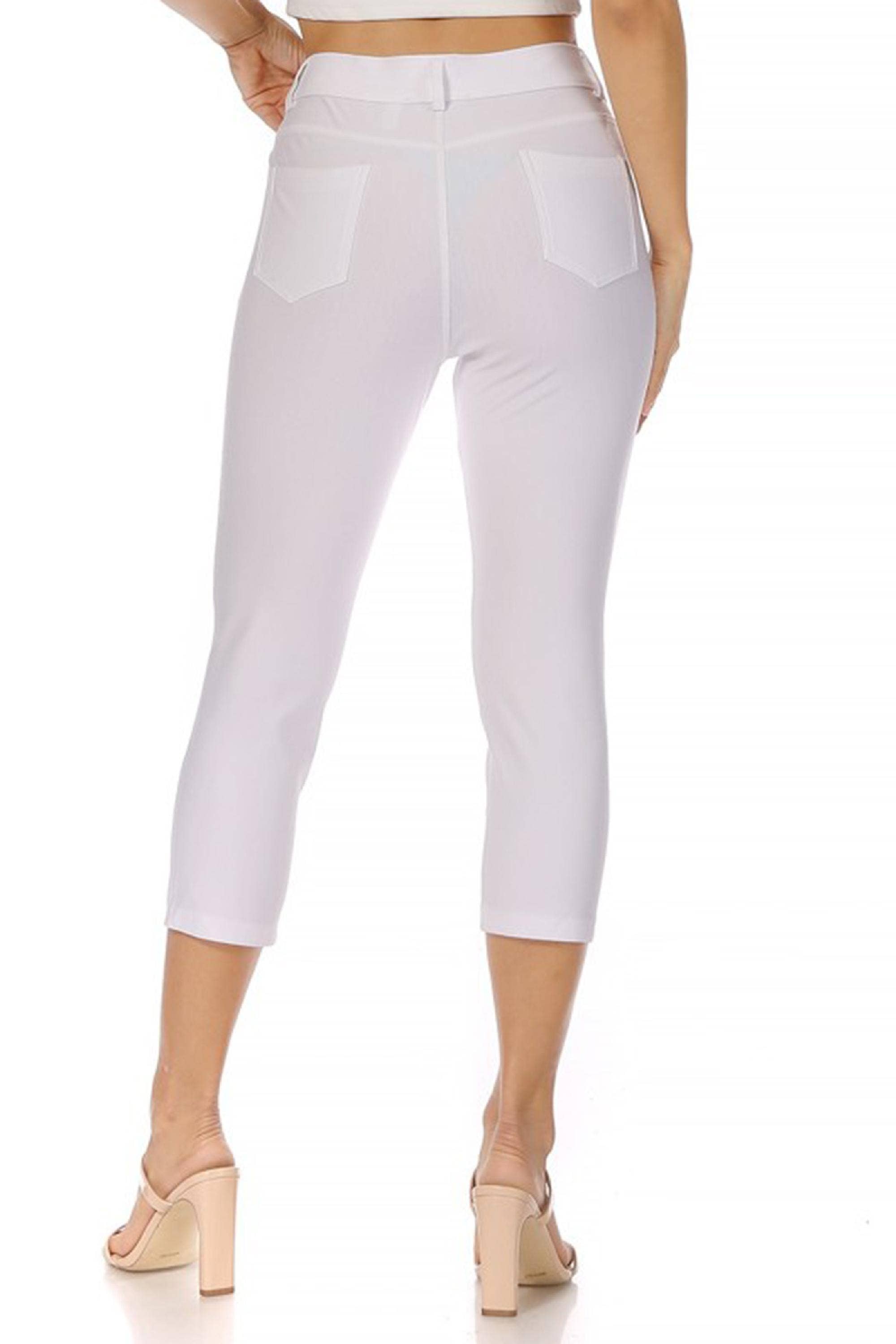 MOA COLLECTION - Wholesale Pants - Women's - Women's Casual Comfy Slim Pocket Jeggings Capri Pants18