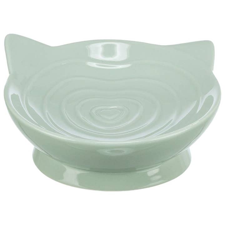 Elevated Ceramic Viviana Cat Bowl (Sage) 0.15 l/ø 14 cm for wholesale by Trixie UK