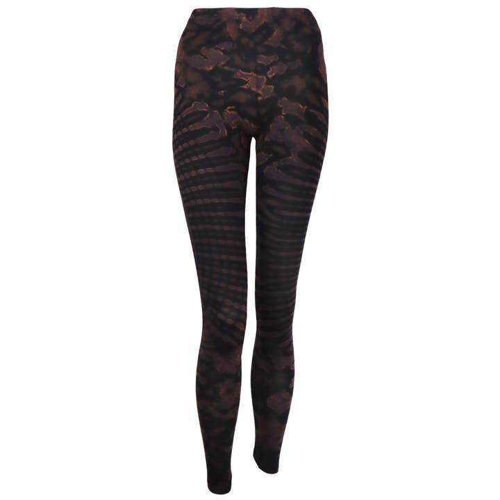 Leggings Batik preto e marrom por atacado de Tribal Trade GmbH