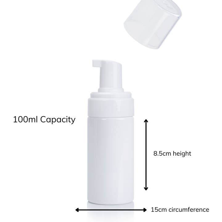 Prolong Lash - Wholesale Eye Cream/Gel - EMPTY FOAMING BOTTLES 100ml - White Pump Lid