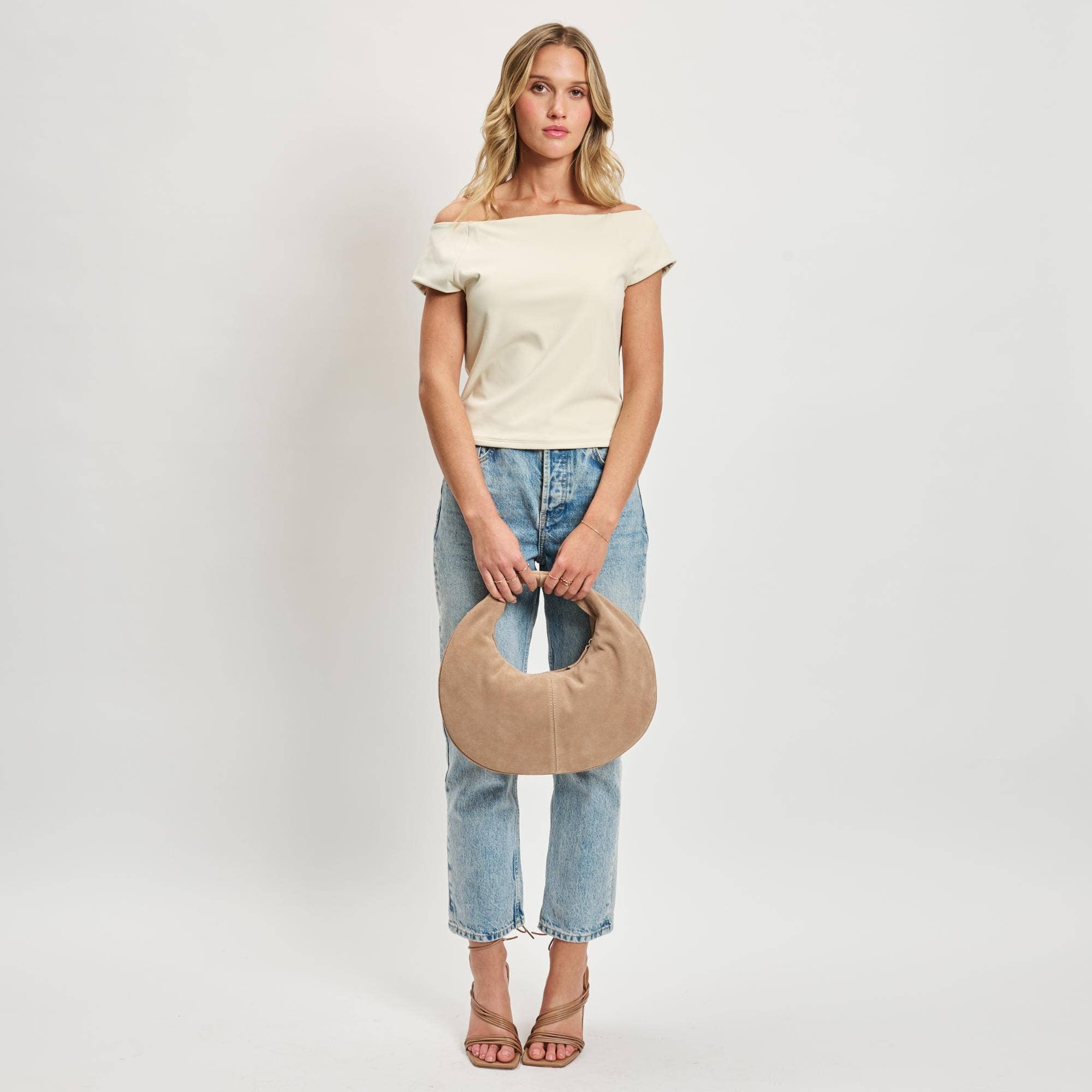 Moda Luxe - Wholesale Shoulder Bag - Women's - Farrah Genuine Suede Leather Hobo11
