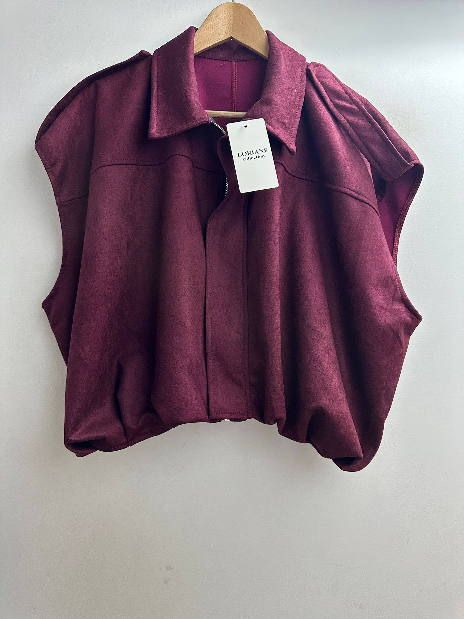 LORIANE - Wholesale Jas - Dames - 10393G Suède jas2