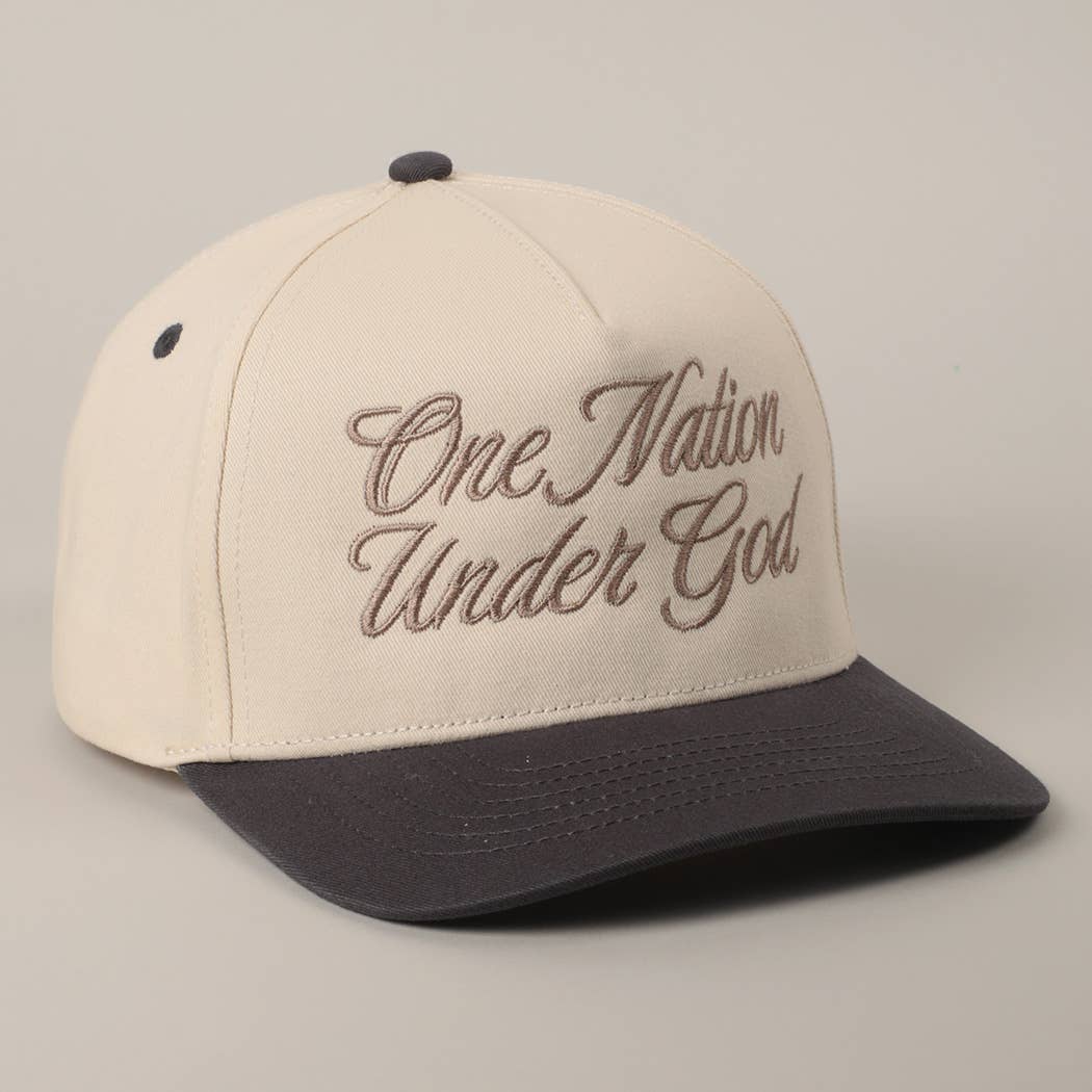 Fashion City - Wholesale Truckerpet - Uniseks - One Nation Under God Two-Tone Truckerpet5