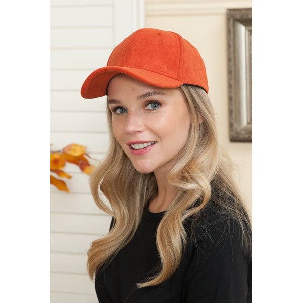 JOSSLYN by wall to wall - Wholesale Baseball Cap - Women's - SUEDE VEGAN BASEBALL CAP | 40CP00179