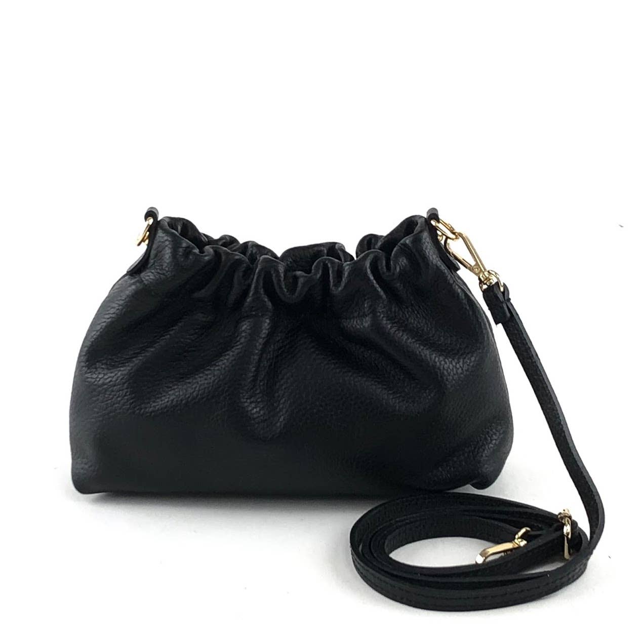 MILANO AMOUR - Vente Sac porté épaule – femme - Petite sacoche sachet GINA en cuir de veau6