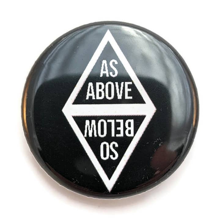 Som ovan så nedan 1" eller 1,25" Pin-back Knapp eller Magnet för wholesale av Portland Button Works