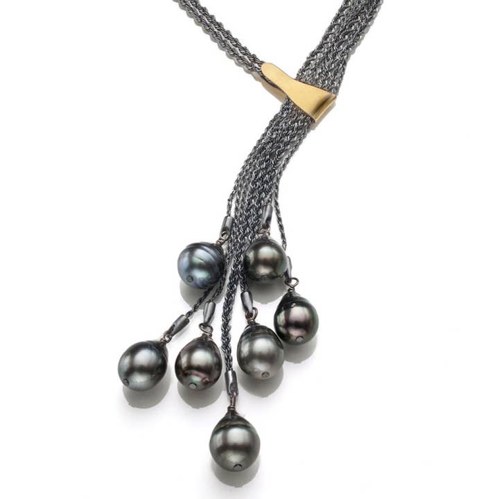 Seven Strand Tahitian Pearl Necklace for wholesale by Suzanne Schwartz Jewelry