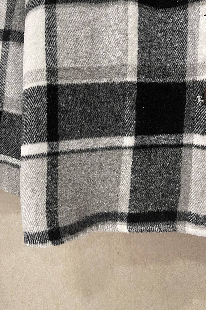 UNISHE - Vente Veste-chemise – femme - XC1238 Veste en flanelle à carreaux Femme10