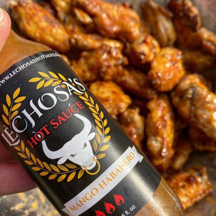 Lechosa’s Taco/Hot Sauces – Großhandel Scharfe Soße – Lechosa Mango Habanero Scharfe Soße 5 oz.