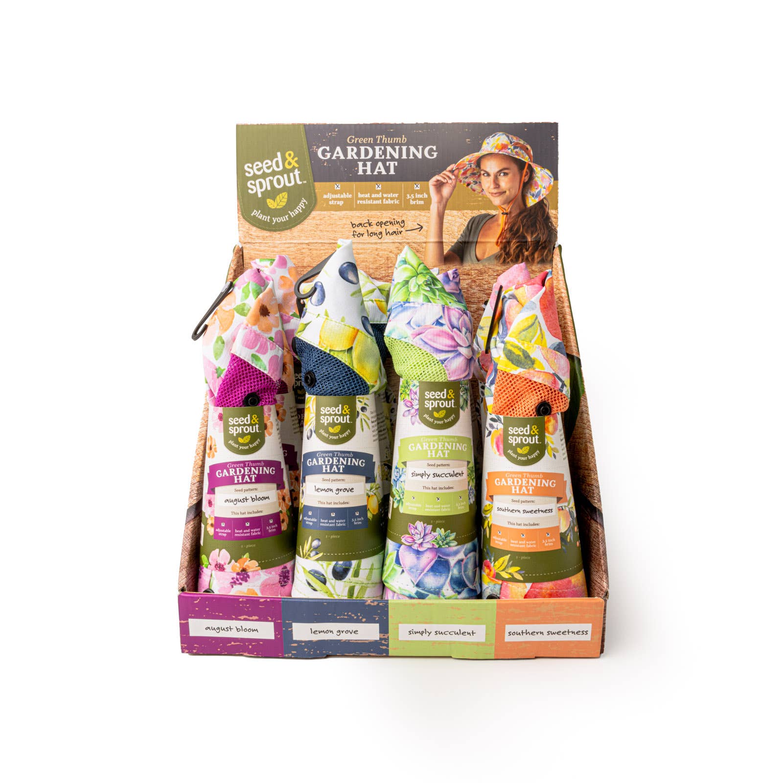 DM Merchandising - Wholesale Bucket Hat - Women's - Seed & Sprout Gardening Hat Assortment1