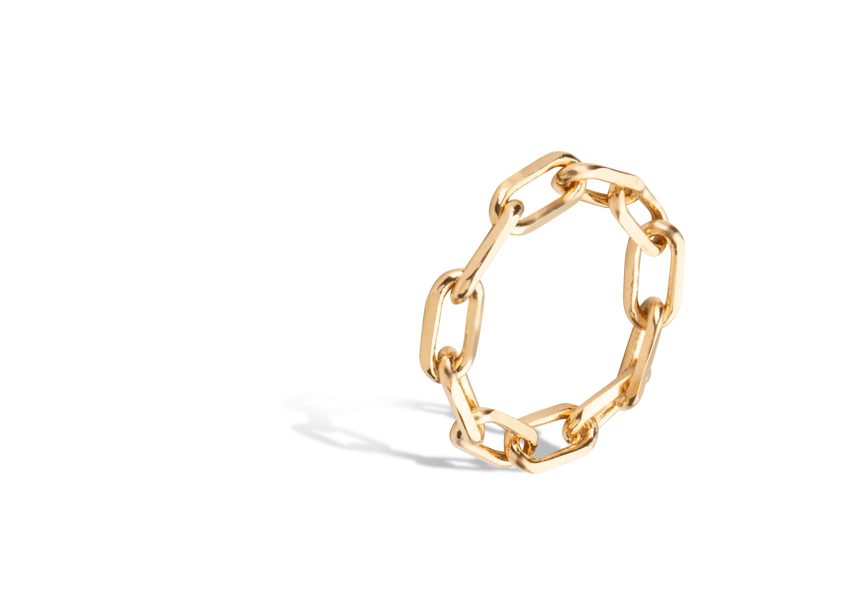 April Please - Wholesale Band/Stacked Ring - BENJAMIN big mesh chain ring 0