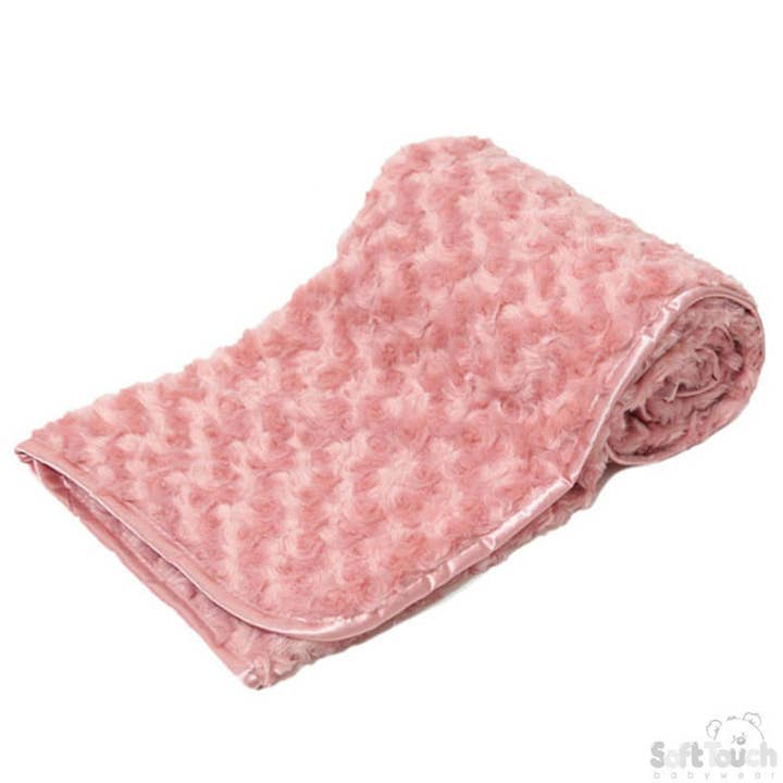 Babyindpakning: Rose Minky Wrap (BULK PACK) - FBP66 for engroshandel hos Soft Touch