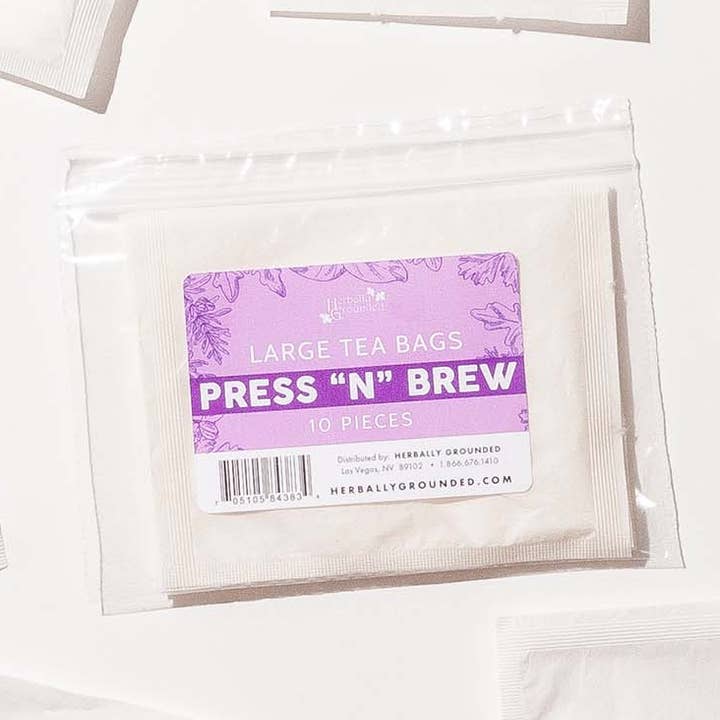 PRESS 'N' BREW TEA BAGS and other Purchase Wholesale tea bag paper. Free Returns & Net 60 Terms on Faire trending on Faire.