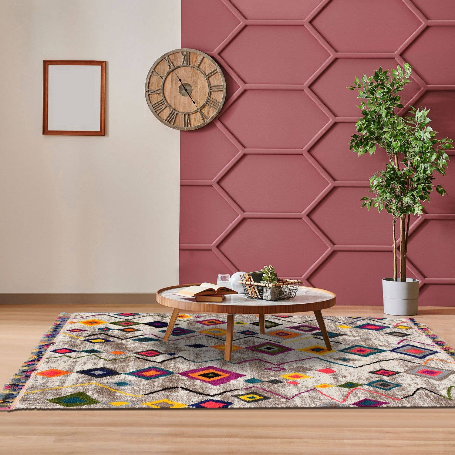 grå ESSARO tæppe i Berber-stil, Oeko Tex for engroshandel på Faire1