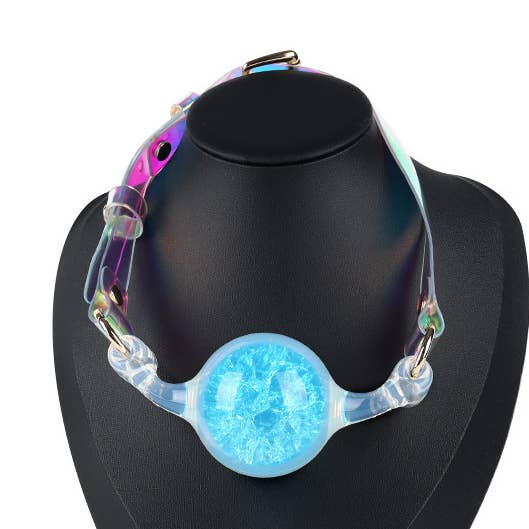 Crystal Ball Gag - Blue for wholesale by Liebe Seele