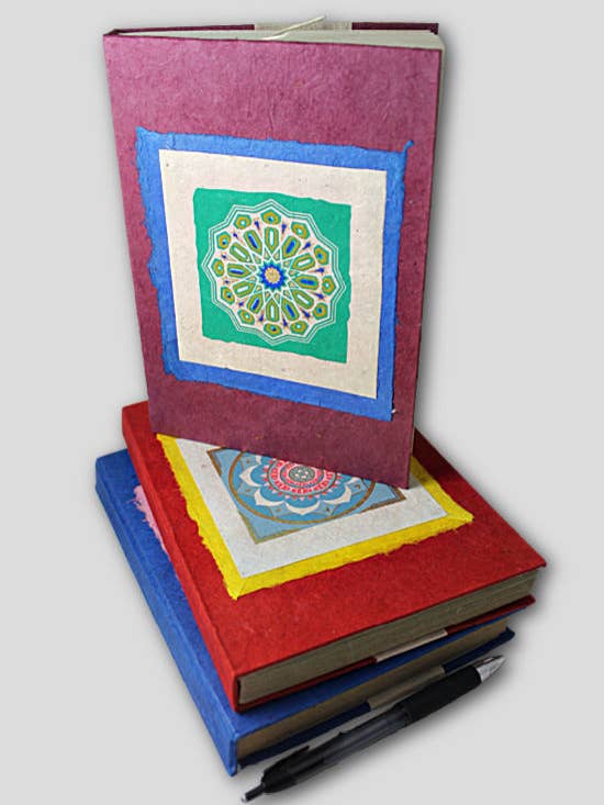 Hardcover Journal Mandala, Tree-Free for wholesale by Ganesh Himal Trading