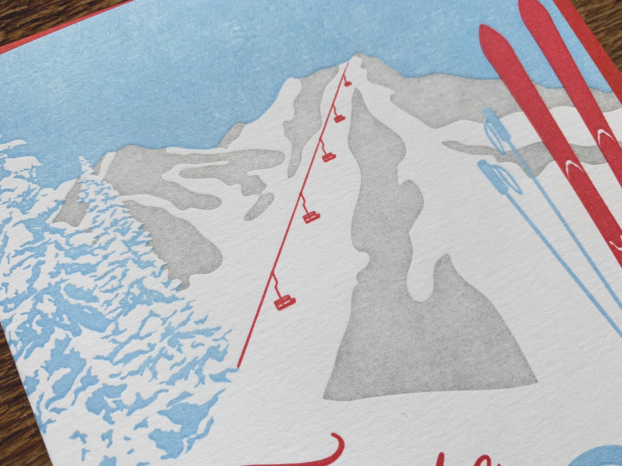 Noteworthy Paper & Press - Wholesale Season's Greetings Card - Tis Skis Card2