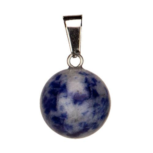 Pendant ball, white sodalite for wholesale by EHAWA