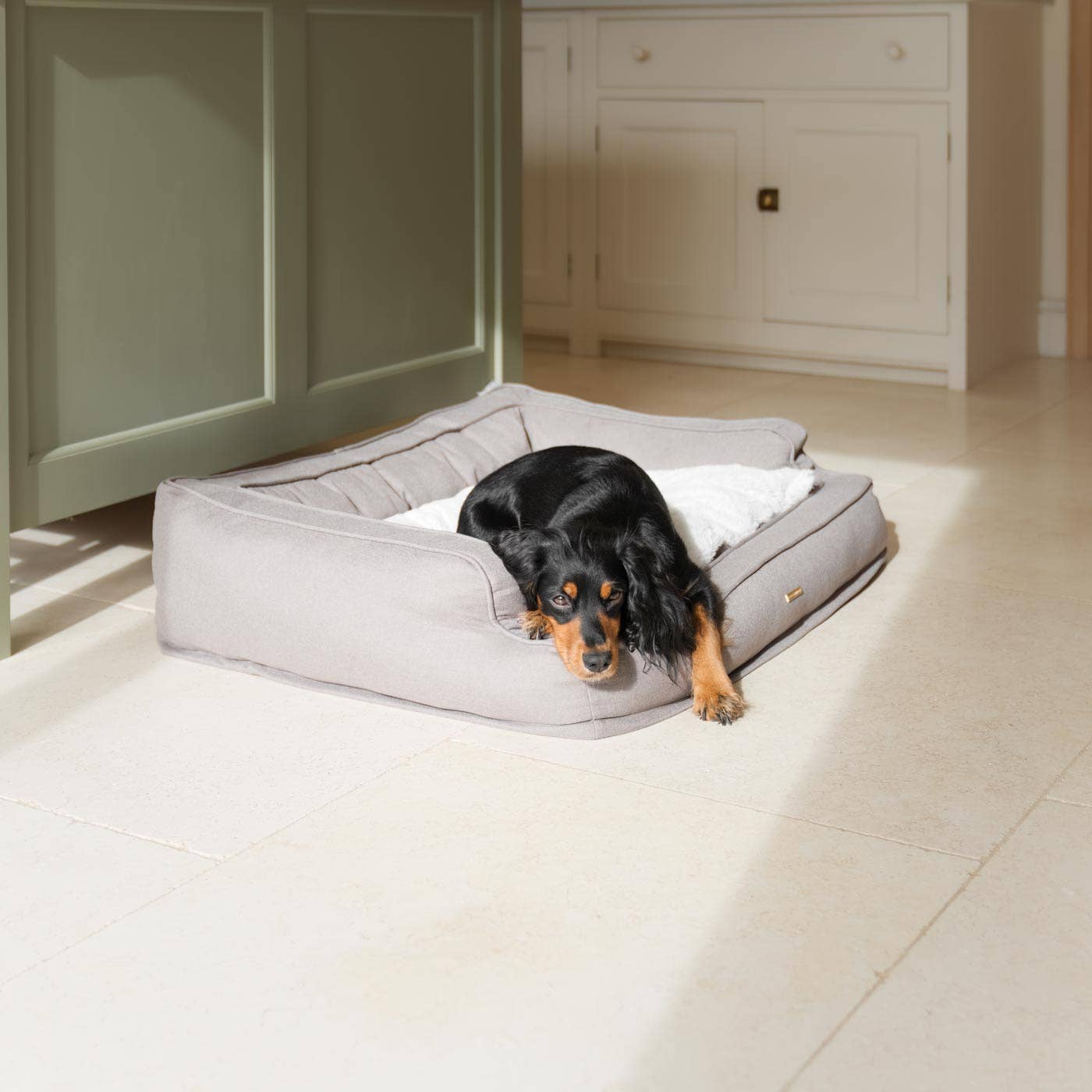 Deep Sleep Dog Bed in Putty for wholesale on Faire4