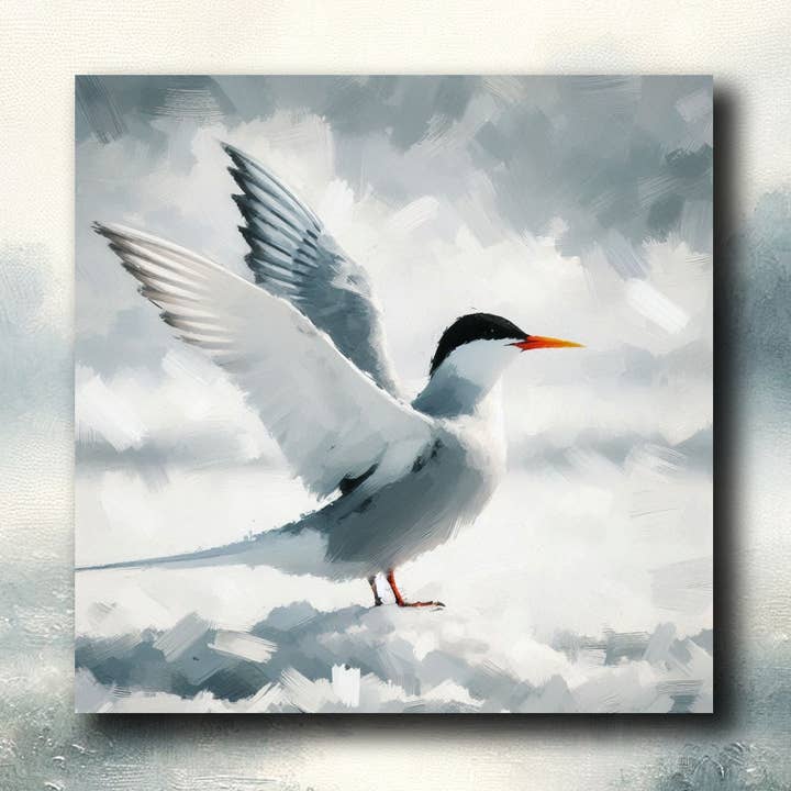 Íman de frigorífico de andorinha-do-Ártico colecionável venda rápida itens baratos por atacado de frostedgrey