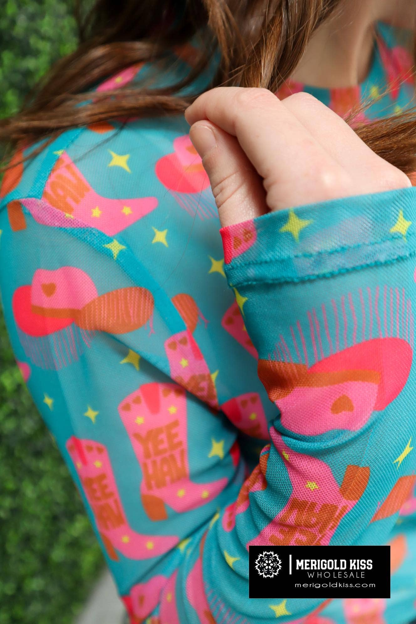 YEEHAW MK165 Yee Haw LS Mesh Top - Multi for wholesale on Faire1