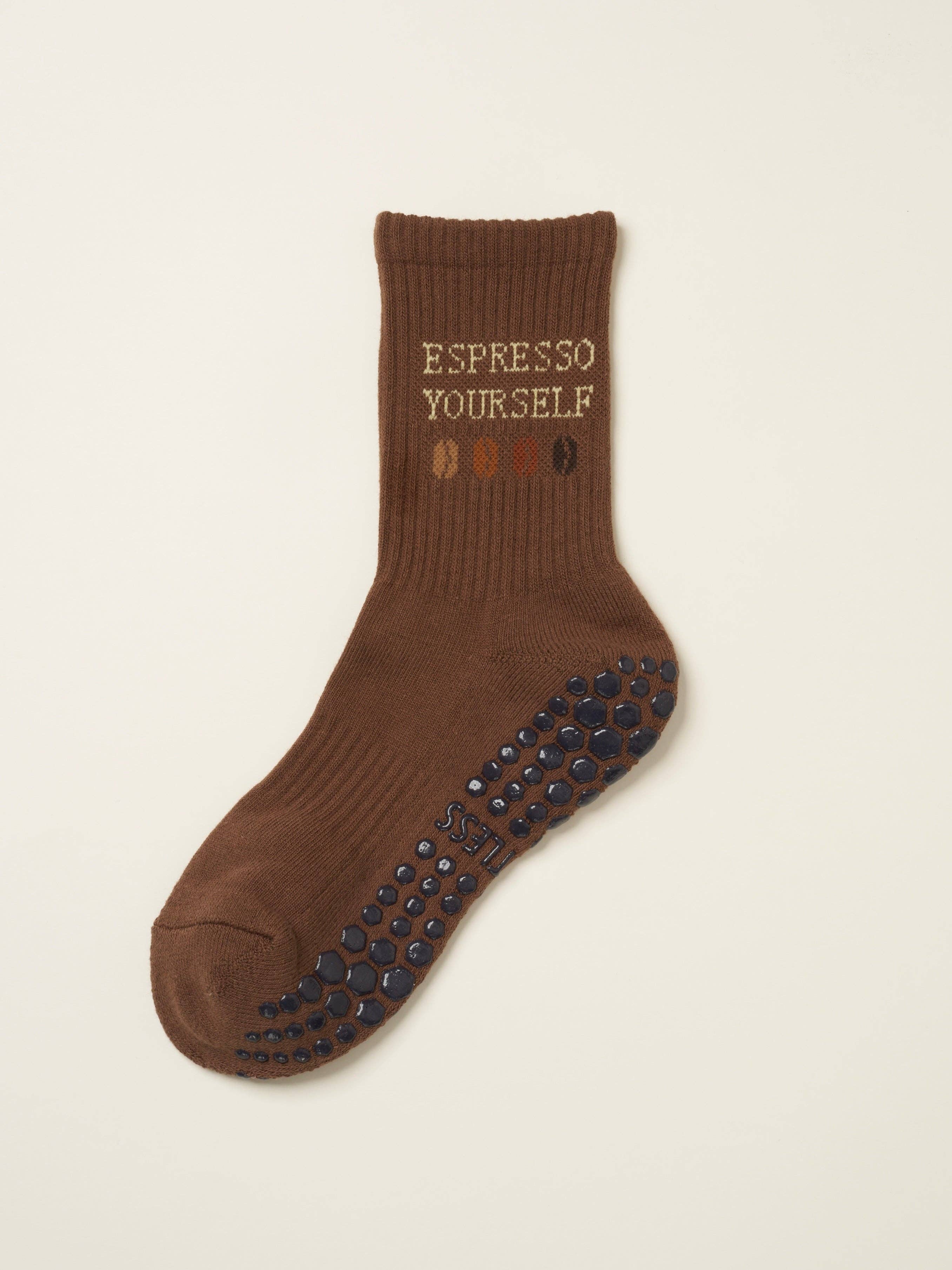 Effortless Club - Wholesale Socks - Women's - ☕︎ Coffee Lover Grip Sock, Pilates Socks4