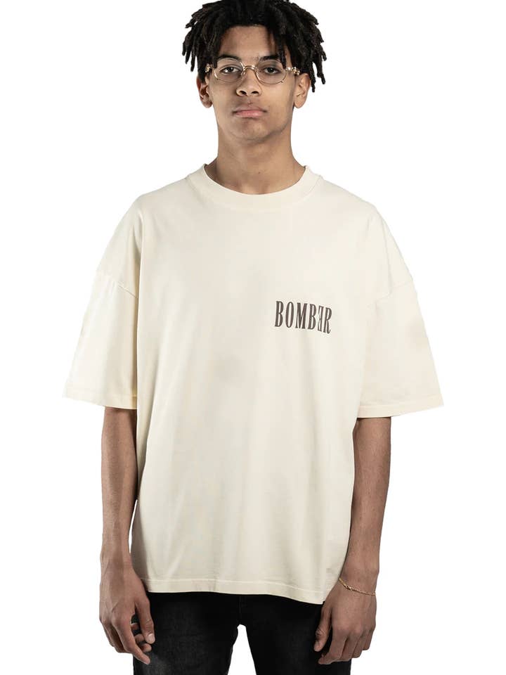 CAMISETA GUIÓN - CREMA para venta al por mayor de BOMBER CLOTHING