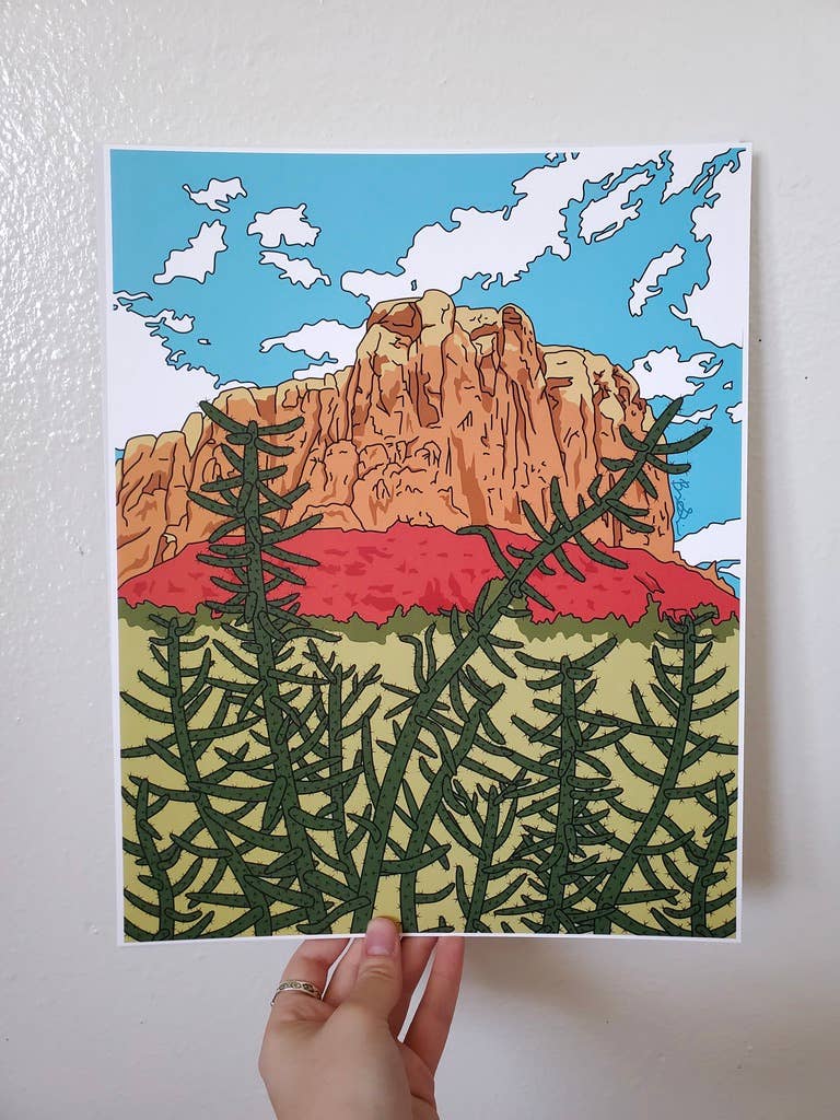 Brianna Gardocki Art - Wholesale Art Print - Ghost Ranch Landscape Day New Mexico Art Print2