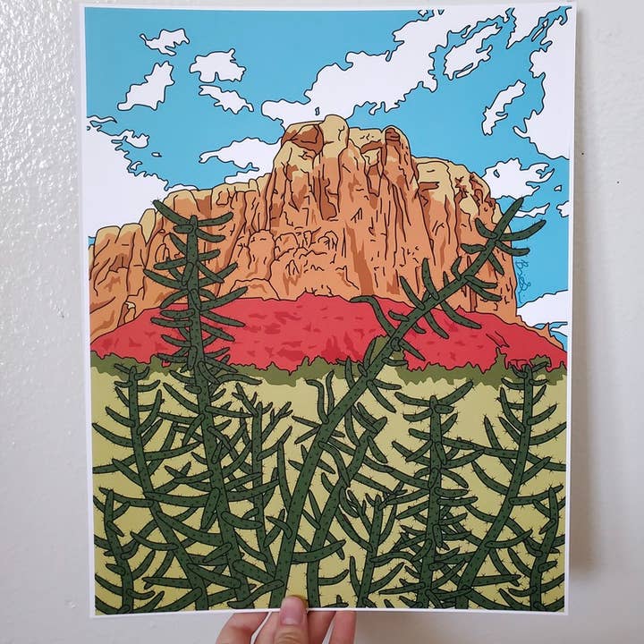 Brianna Gardocki Art - Wholesale Art Print - Ghost Ranch Landscape Day New Mexico Art Print2