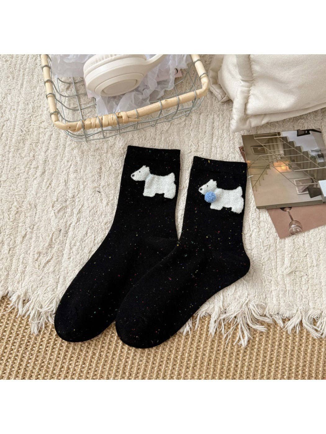 Funkyrel® Atzbranding Limited - Vendita all'ingrosso Calzini - Donna - Rufia - Calzini Invernali da Donna con Motivo di Animali Cartoon0