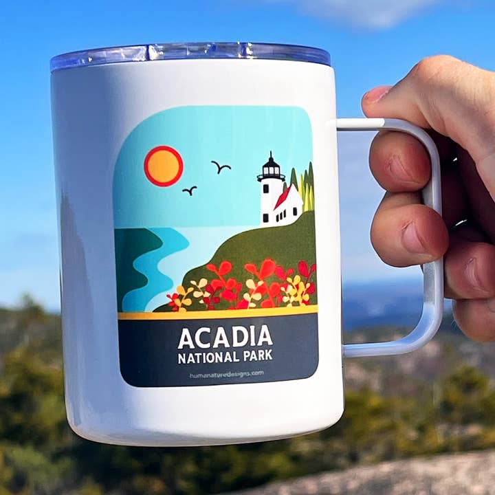 Human Nature Designs - Wholesale Insulated Mug/Tumbler - Acadia National Park Mug - Acadia Mug, Insulated Camp Mug 0