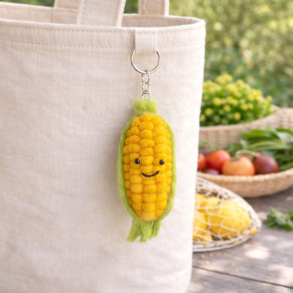 Ganapati - Wholesale Keychain - Kids - Felt Keychain - Smiley Veggies6