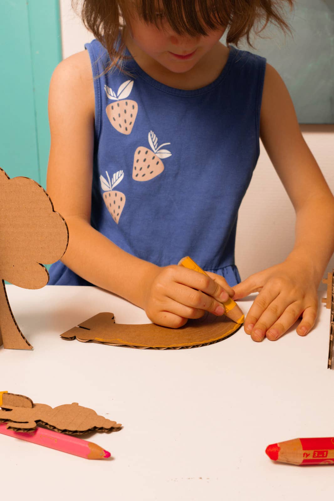 FLOMI – wholesale DIY-pysselkit - Barn – Miljövänligt 3D kreativt målarset – Enhörningar 4+4