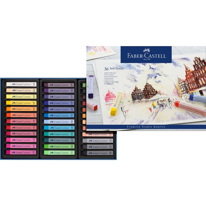 Faber-Castell / Creativity for Kids - Vente Pastel - Bâtonnets Soft Pastel sur toute la longueur, boîte de 361
