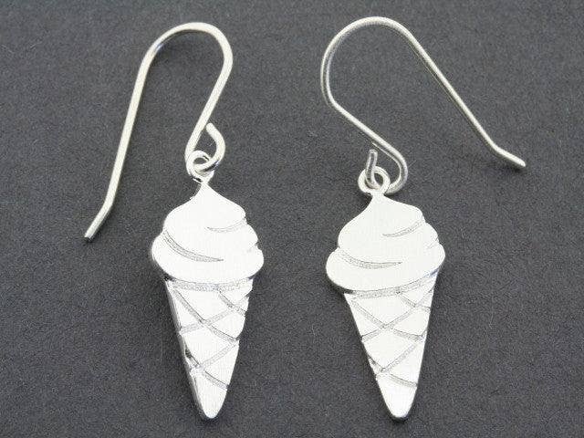Makers & Providers - Wholesale Dangle earrings - Mr Whippy Ice Cream Cone Hook Earring0