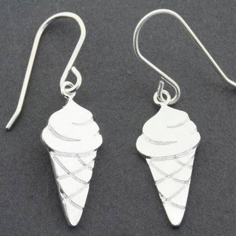 Makers & Providers - Wholesale Dangle earrings - Mr Whippy Ice Cream Cone Hook Earring0
