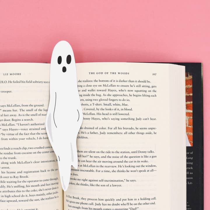 Humdrum Paper - Wholesale Bookmark - A Ghost Bookmark (it's die cut!)