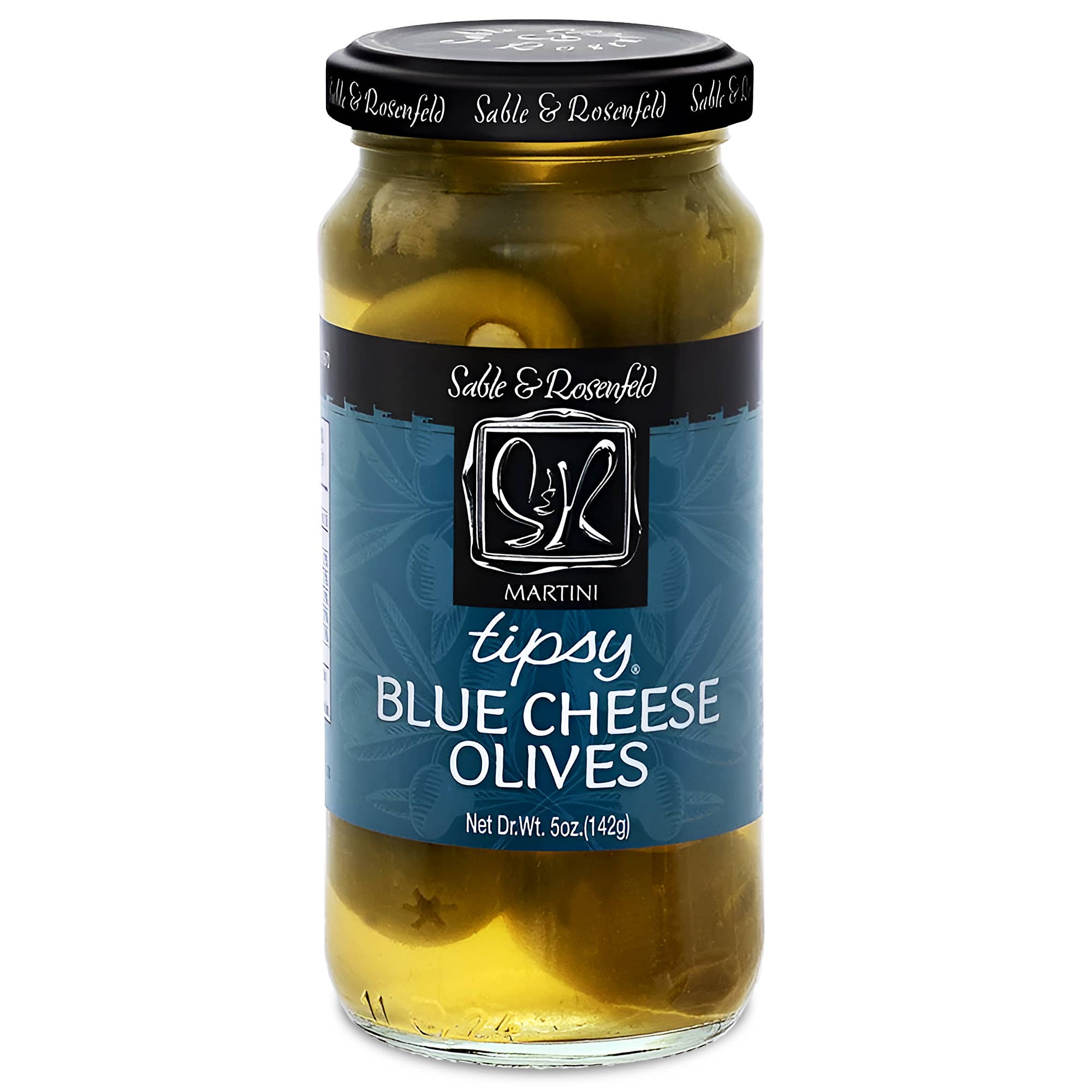 Wholesome Good - Wholesale Olives - Sable & Rosenfeld Blue Cheese Stuffed Tipsy Olives - 5oz0