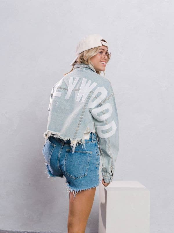 Giacca in denim Hollywood Crop per la vendita all'ingrosso da parte di Trio Urban