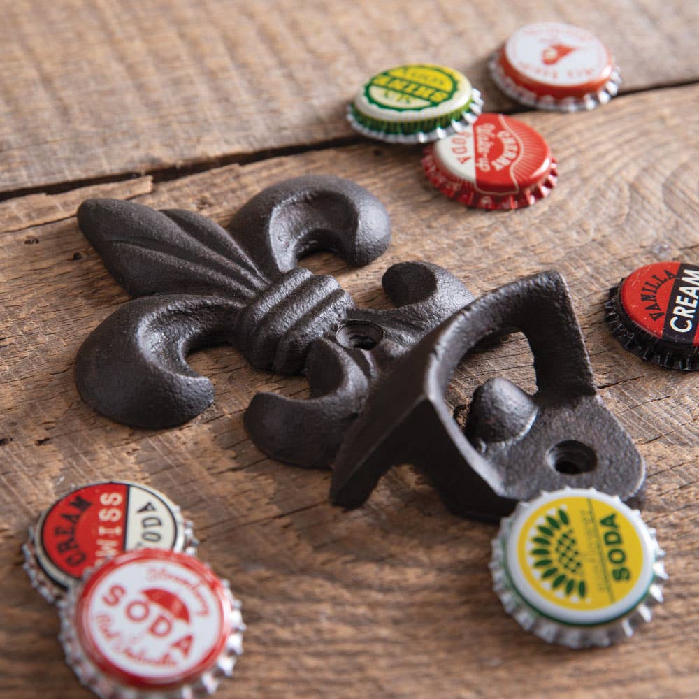 CTW Home Collection - Wholesale Bottle/Wine Opener - Fleur De Lis Wall Mounted Bottle Opener1