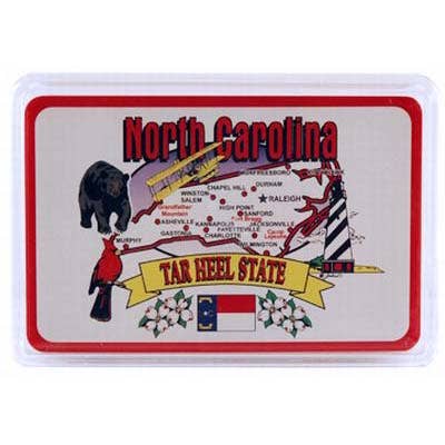 Carte de l'État des cartes à jouer en Caroline pour la vente par Jenkins Enterprises