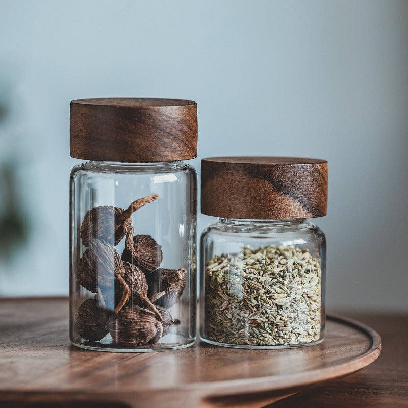 Gohobi （We cover U.S. import duties） - Vendita all'ingrosso Barattoli - Contenitore per conservazione con coperchio in legno Gohobi7