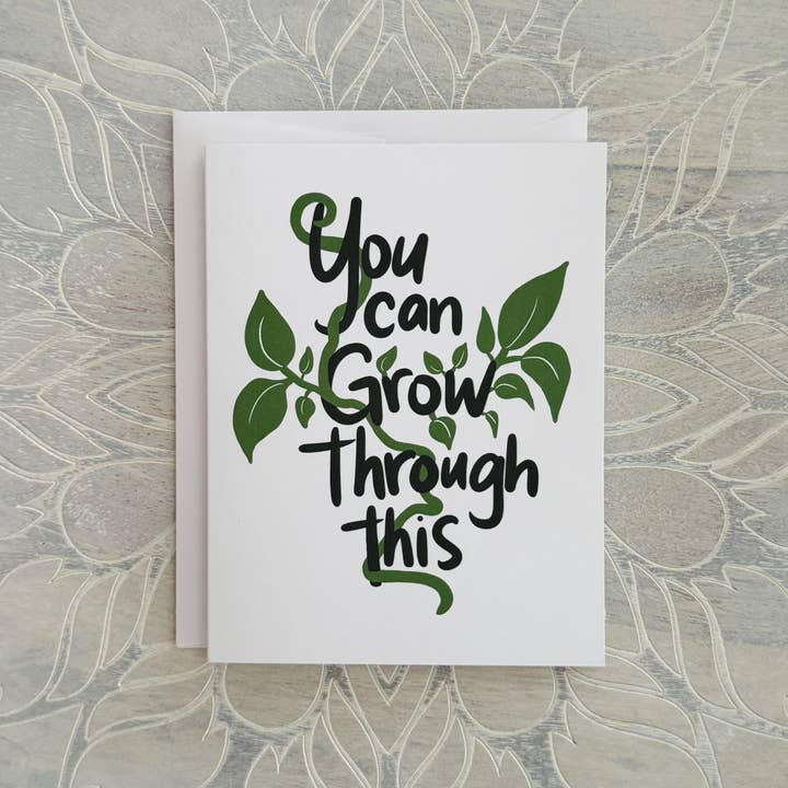 Vous pouvez grandir grâce à cette carte de vœux pour la vente par Lemon Grove Wellness