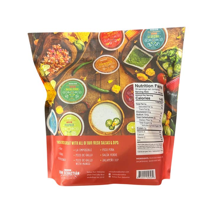 Salsas Don Sebastian - Wholesale Snack bar - Authentic Mexican Chips (Totopos)1