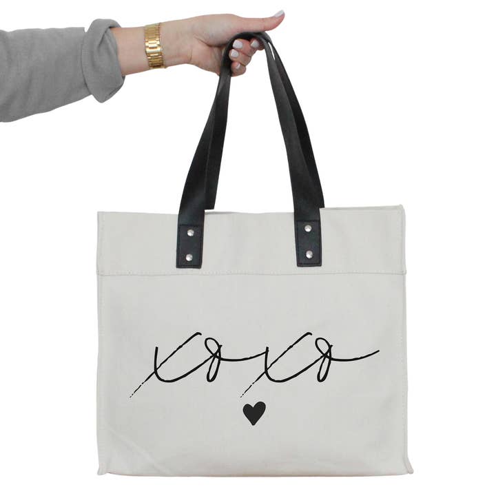 XOXO Market Tote for wholesale by Porter Lane Home