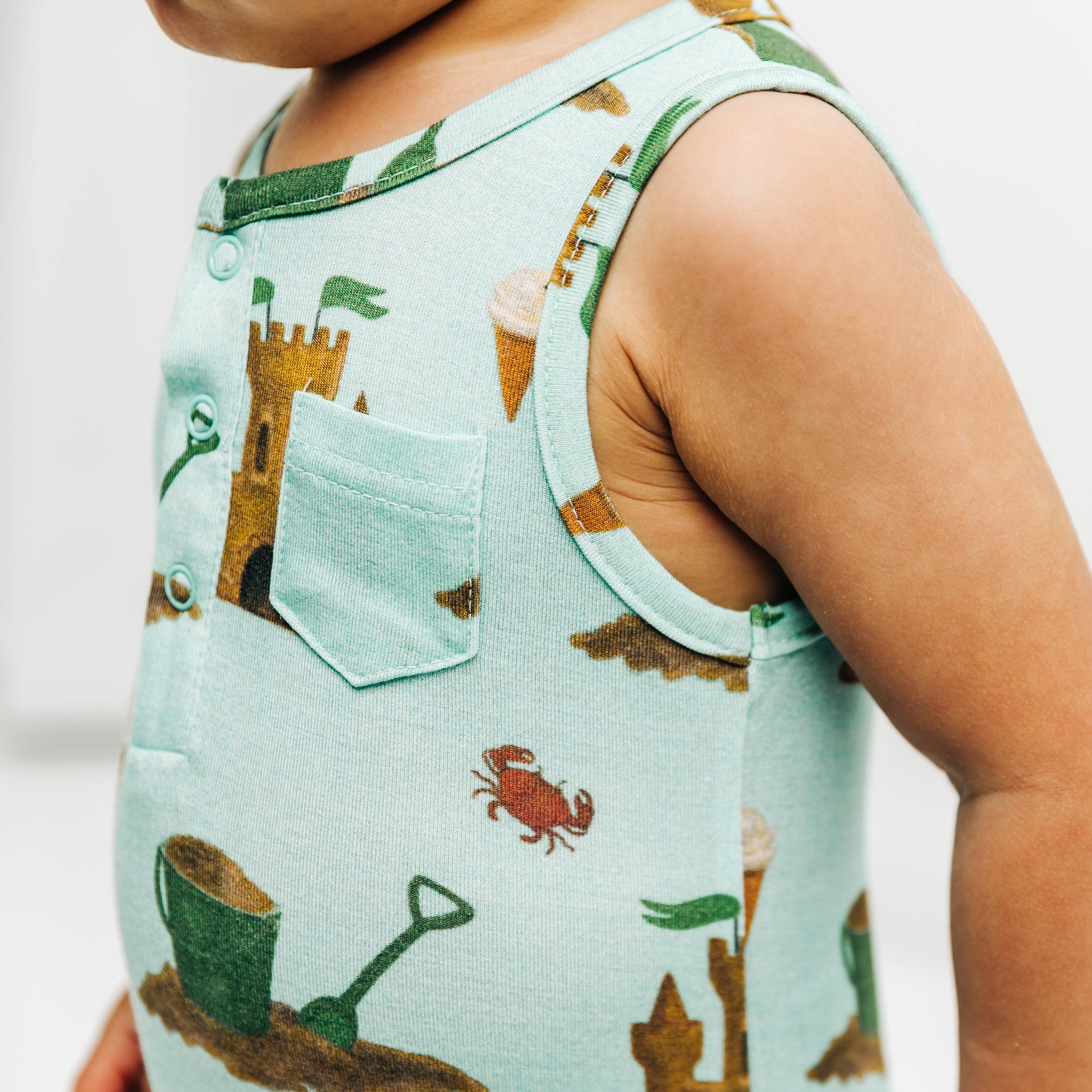 Pipsqueaks Clothing Co - Wholesale Jumpsuit - Baby - Sun of a Beach Tank Romper2