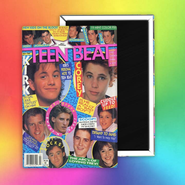 Bop Teen Beat Teen Magazine Corey Haim Kirk Cameron Fridge Magnet for wholesale by The Foxy Hipster